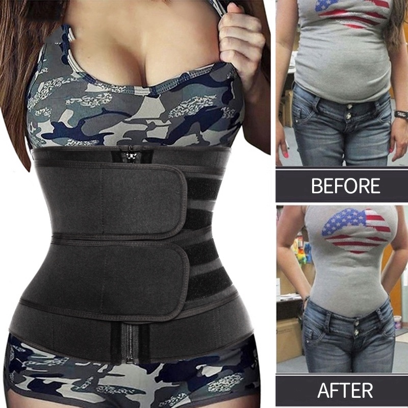 Zipper abdominal belt, waist seal, postpartum slimming, body shaping, waist  tightening, belly shaping, mid-length, thin