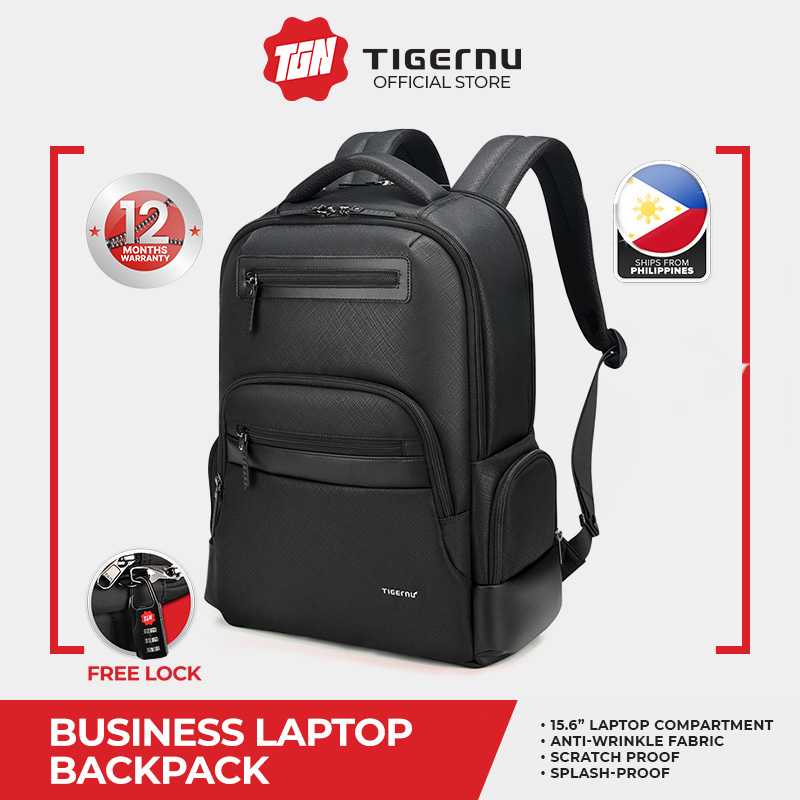 Tigernu T B9022 15.6 inch Laptop Backpack Bag with FREE Lock Baggu Laptop Sleeve Leather Notebook Computer Bag Lazada Lazada PH