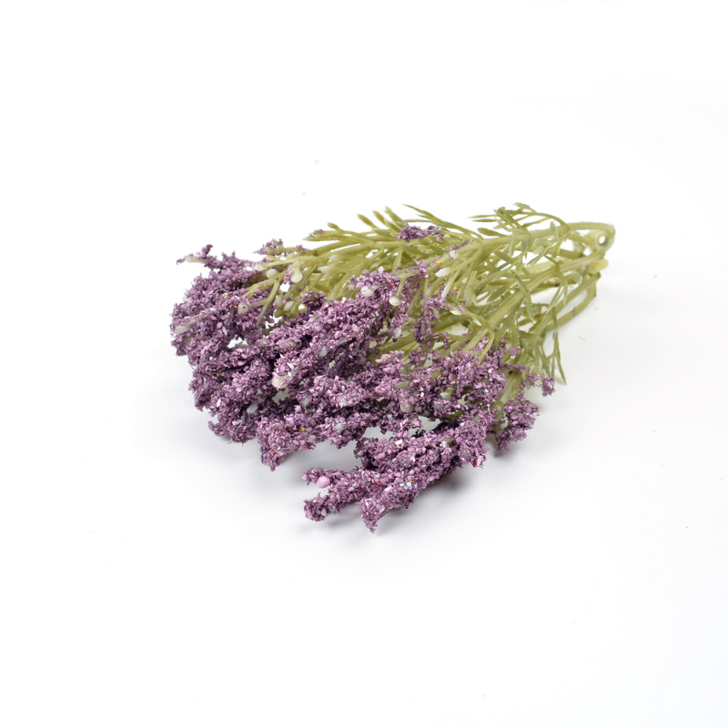 1pc Simulated Three Branches Lavender Vanilla Spike Fresh Color Diy Handmade Wreath Material Flower Arrangement Decoration Fake Flowers