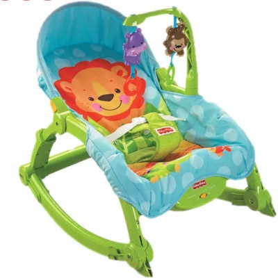 （Cash sa paghahatid）L2GS Karakids Newborn to Toddler Vibrating Rocker Chair with Calming Vibrations (Green)