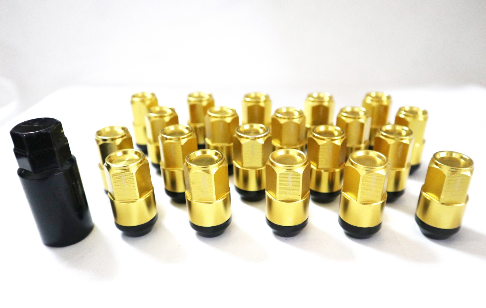 ERMETIQ Set of 20 Allen Key Wheel Nut Modification Screw Gold Lugnuts 2