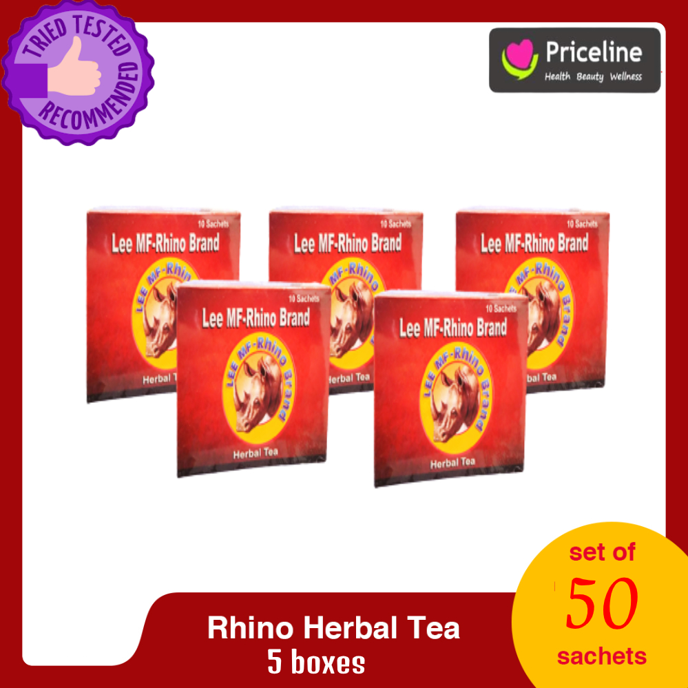 Authentic Lee MF Rhino Brand Herbal Tea 5 box (50 sachets) Lazada PH
