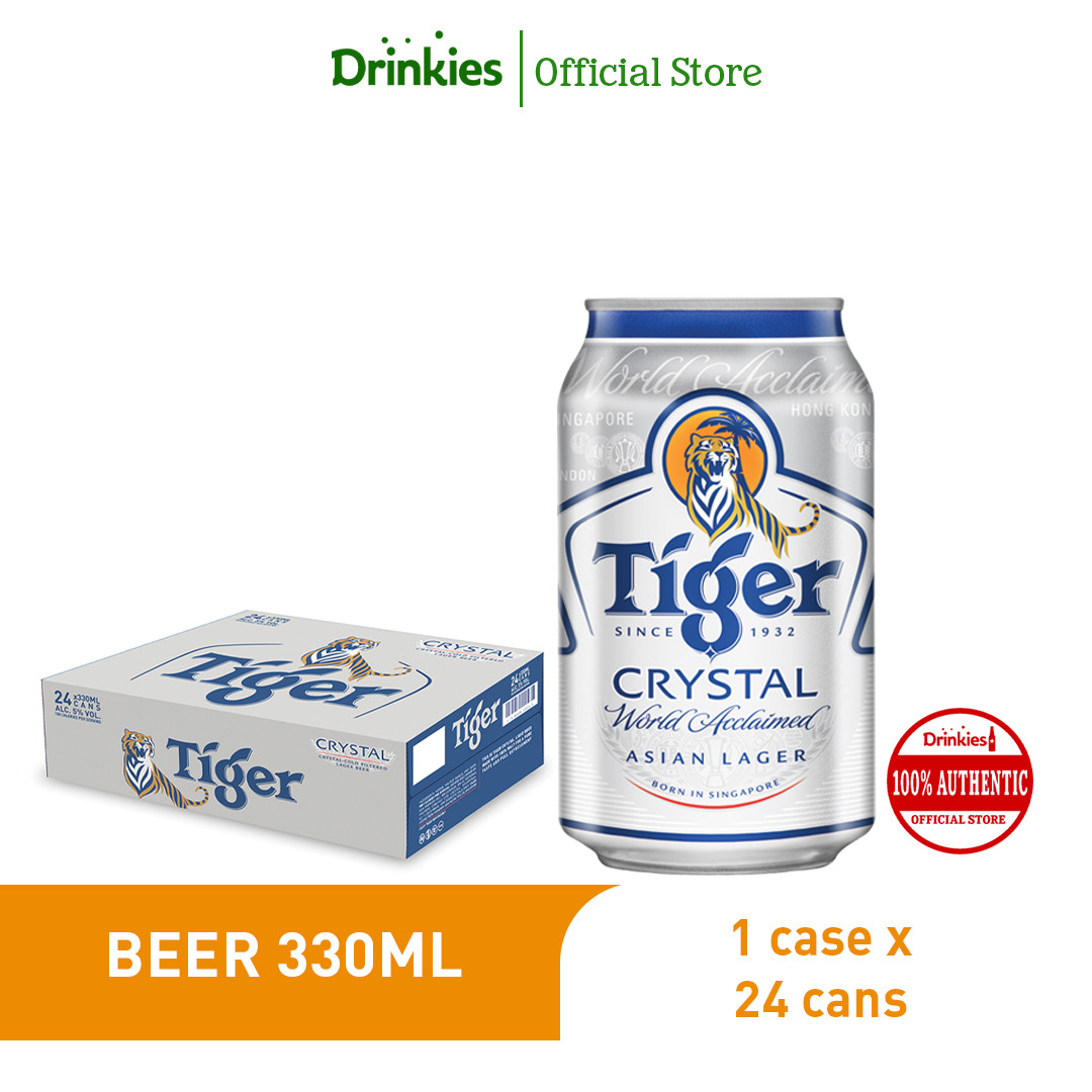 Tiger Crystal Beer 330mL Can 24Pack [Pure Malt Lager] Lazada PH