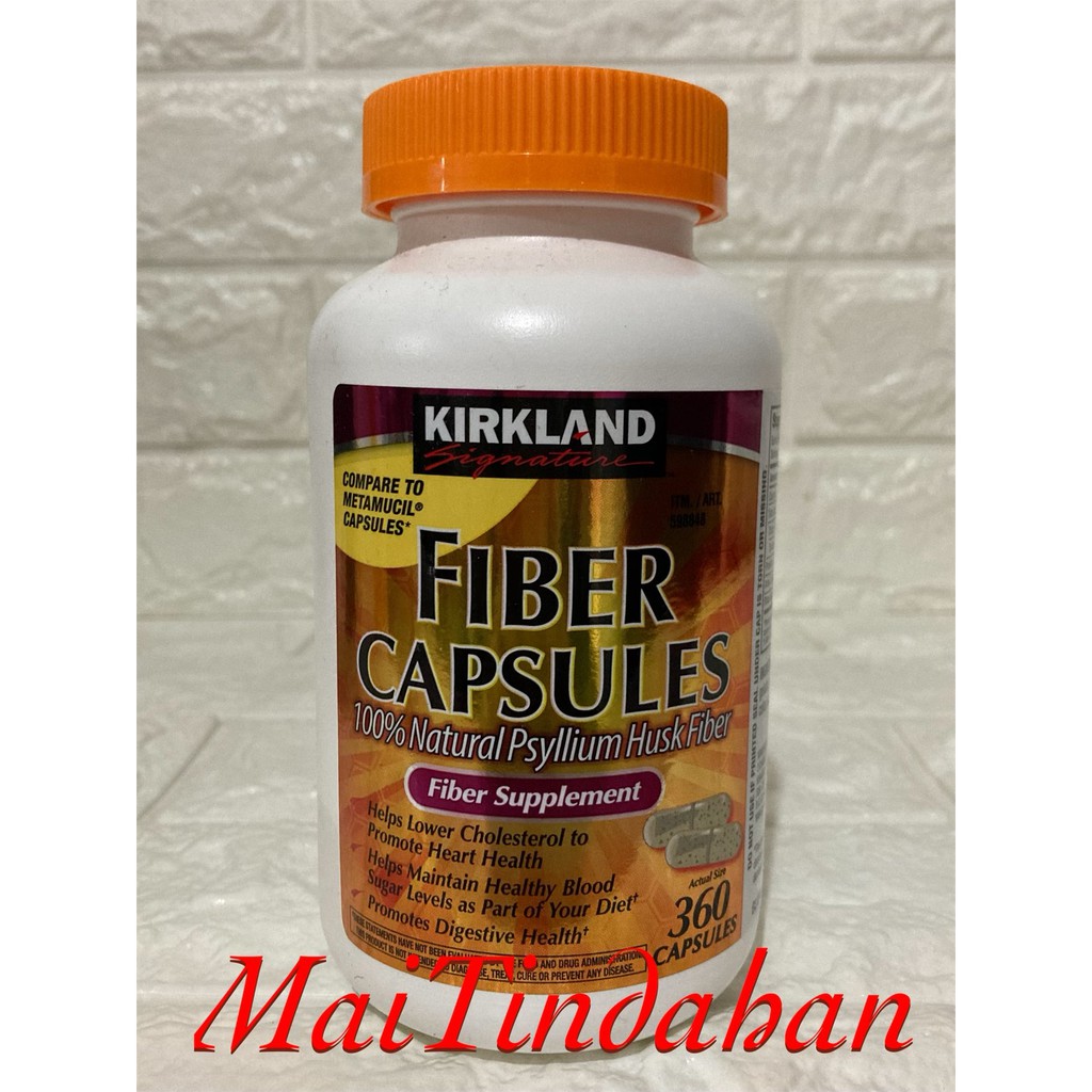 Kirkland Fiber Psyllium Husk Capsules Clium Clium 360 Capsules Lazada PH