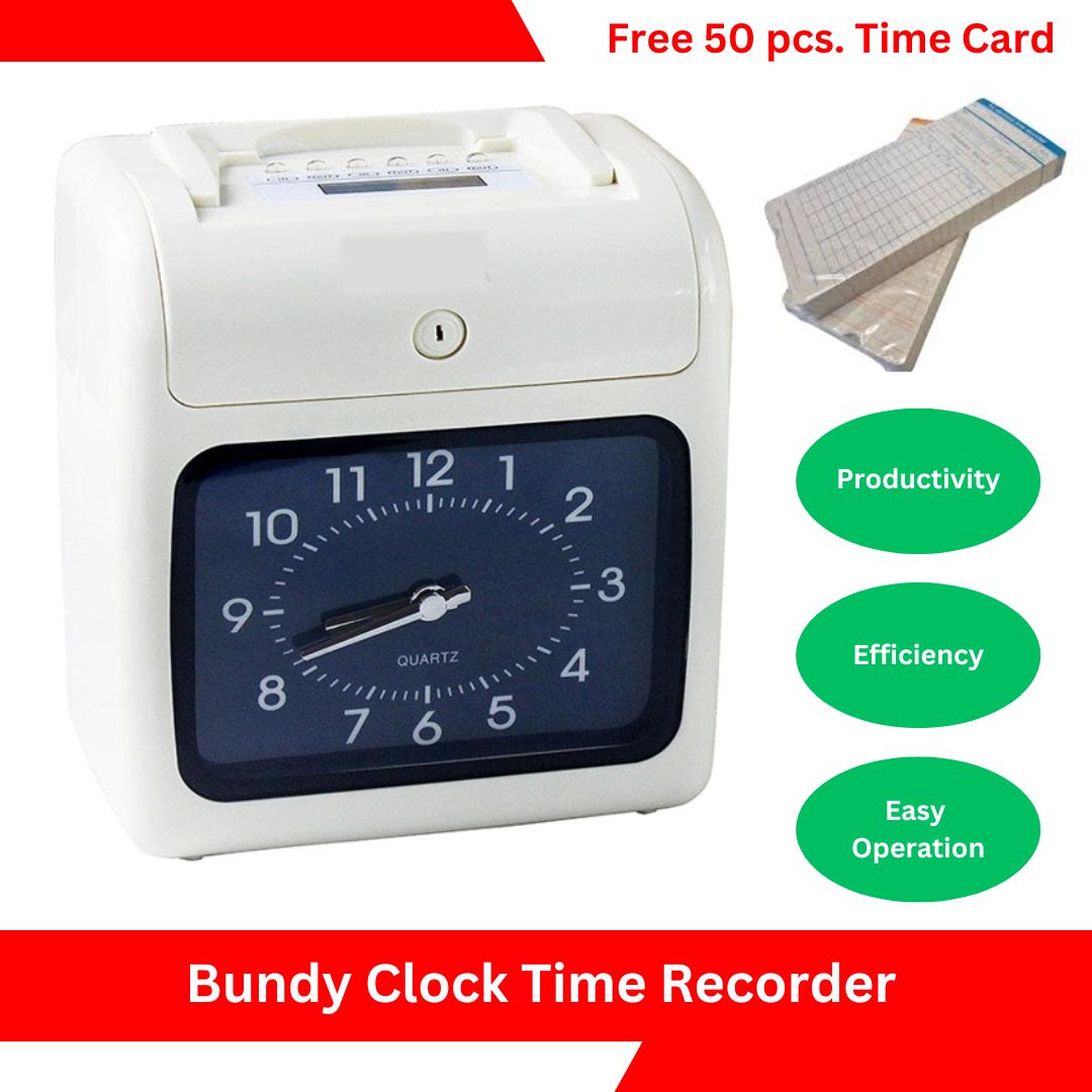 Bundy Clock Time Recorder Electronic Time Clock Machines Heavy Duty