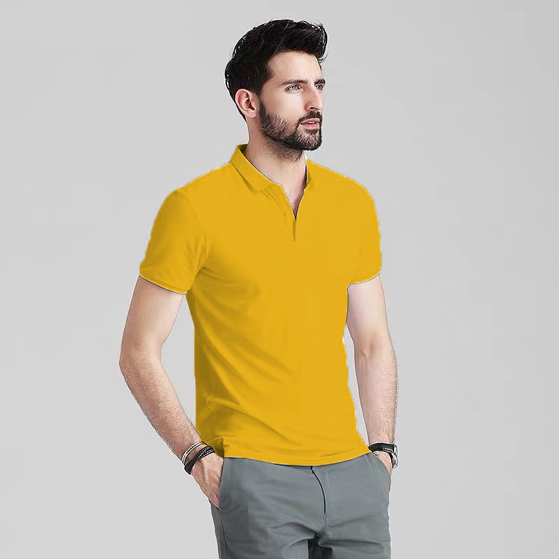 blue yellow polo shirt