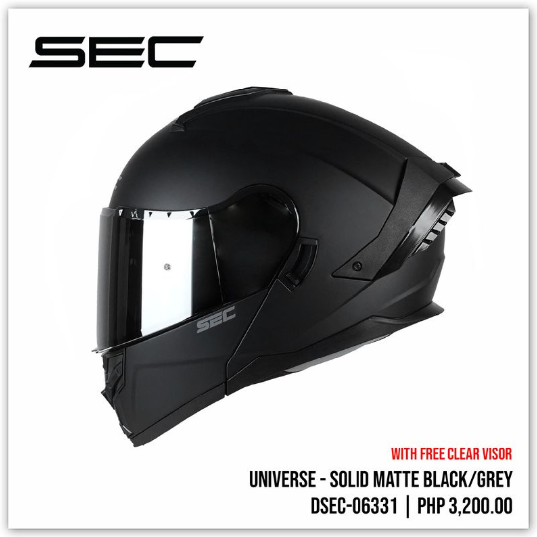 HOT Sec Modular Helmet Matte Black Sec Modular Helmet For
