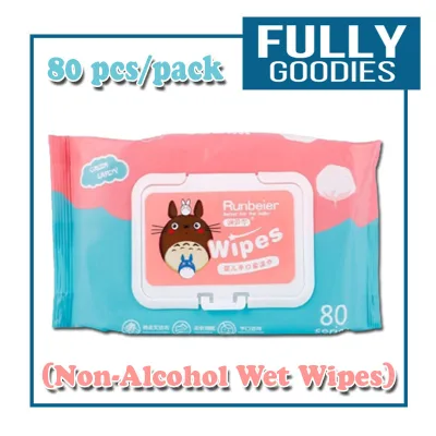 FULLY GOODIES Organic Baby Wet Wipes Tissue Natural Facial Tissue No Scent and Fragrance