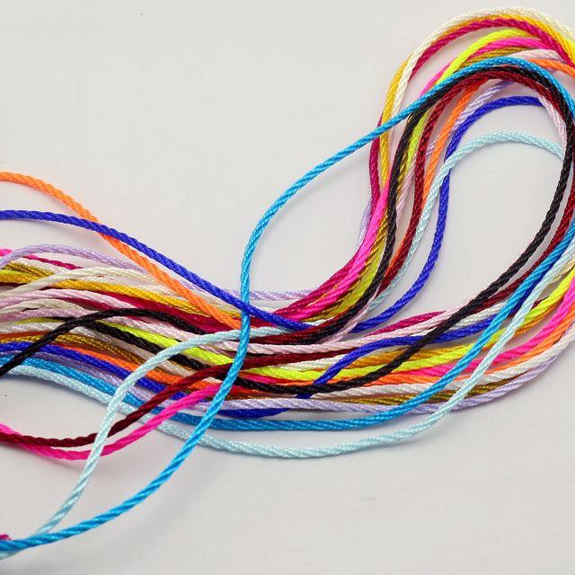 32.8 Feets 2mm Nylon String Chinese Satin Silk Braided Cord Love Binding  Rope