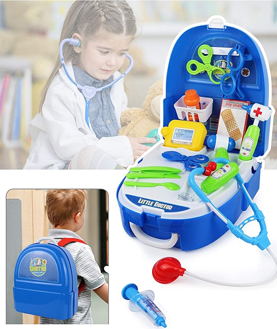 Doctor Playset Toy for Kids Pretend Doctor Equipment Medical Set with