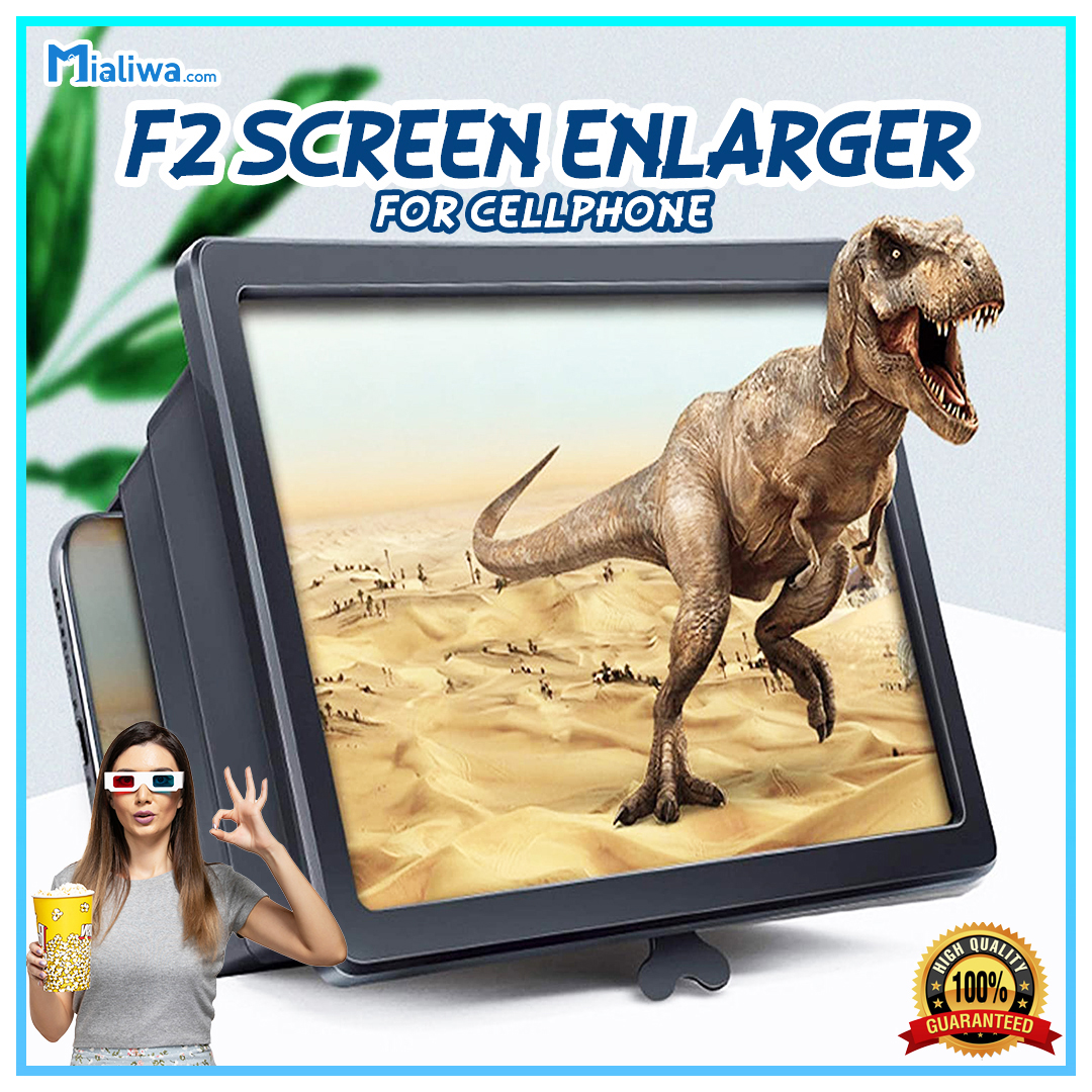F2 3D Portable Mobile Phone Screen Enlarger & Folding Screen Magnifier