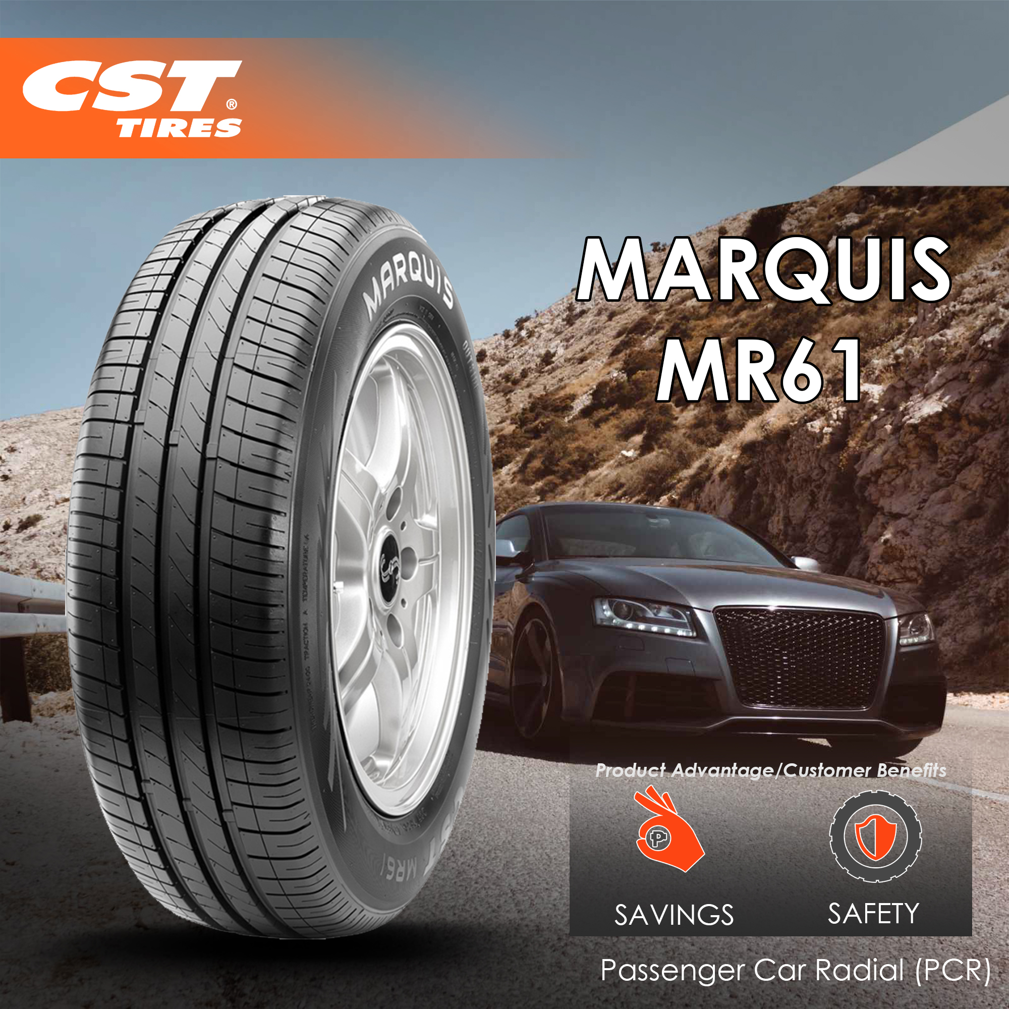 CST Marquis MR61 175/65 R14 82H Passenger Car Tire | Lazada 