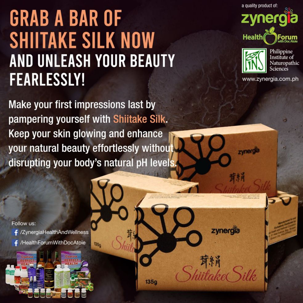 ZYNERGIA SHIITAKE SILK SOAP AND NATURAL INGREDIENTS) Lazada PH