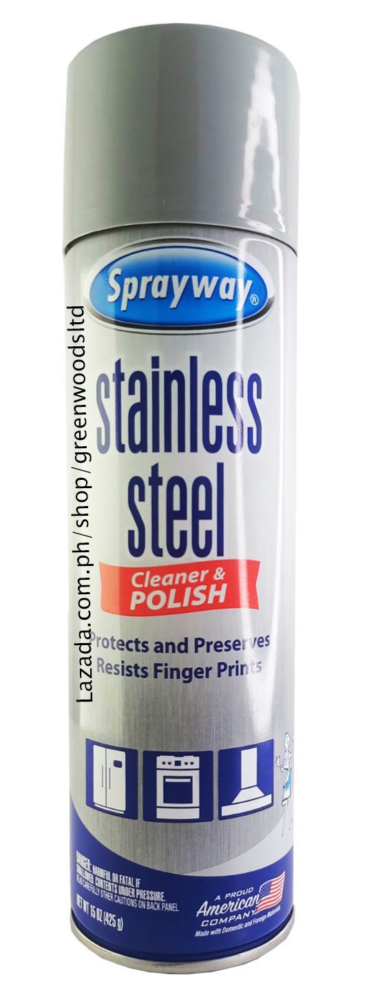 Sprayway Stainless Steel Cleaner & Polish (Oil Based) 15 oz 425g