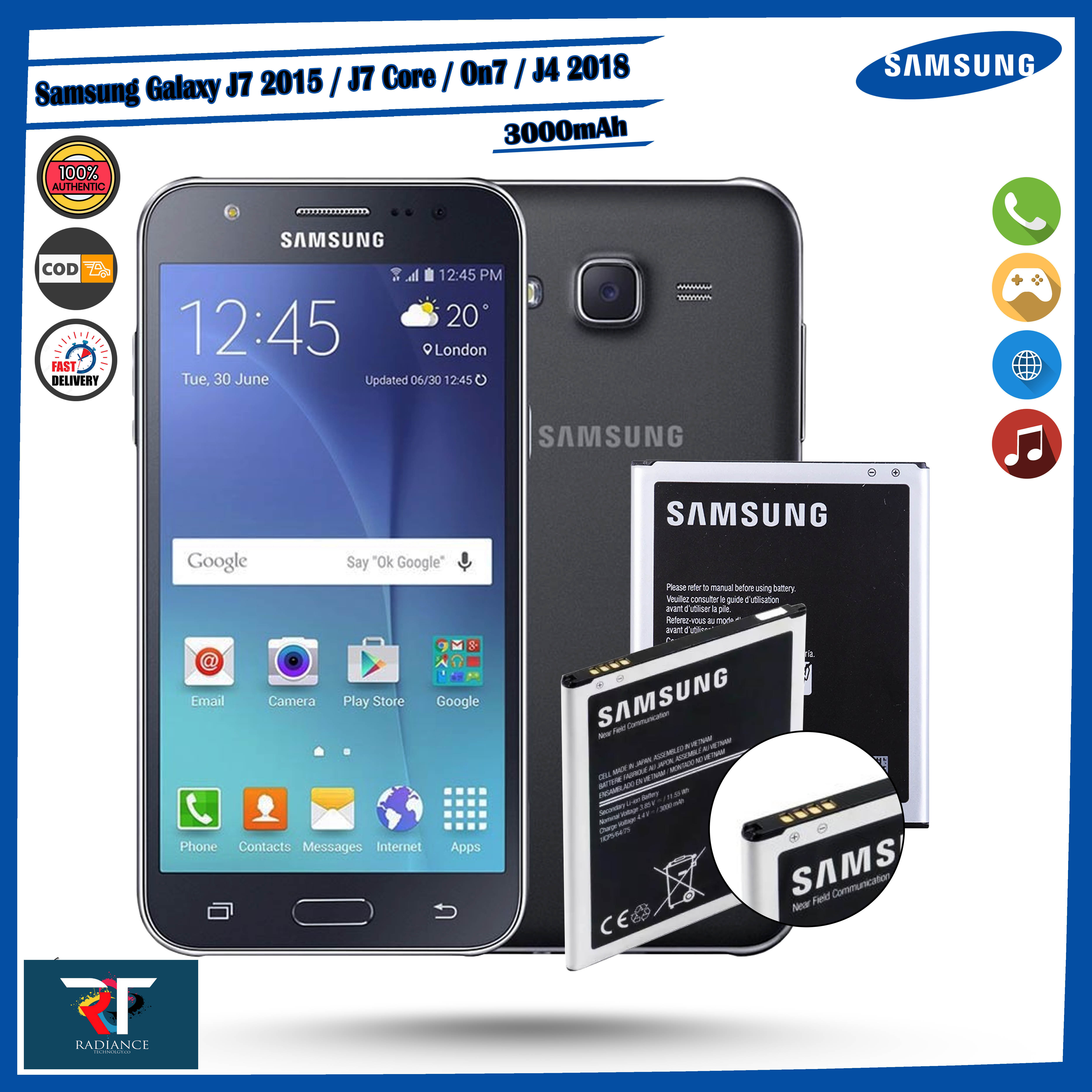 Samsung Galaxy J7 2015 On7 Battery SM-J701F, SM-J701F, SM-J701M, SM-J701MT  3000mAh | Model: EB-BJ700CBE Manufacture (Original Genuine) | Lazada PH