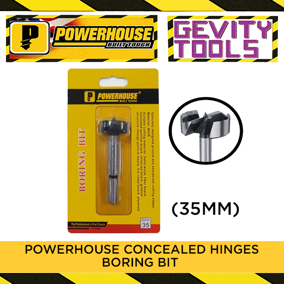 POWERHOUSE CONCEALED HINGES BORING BIT 35MM *GEVITY* Lazada PH