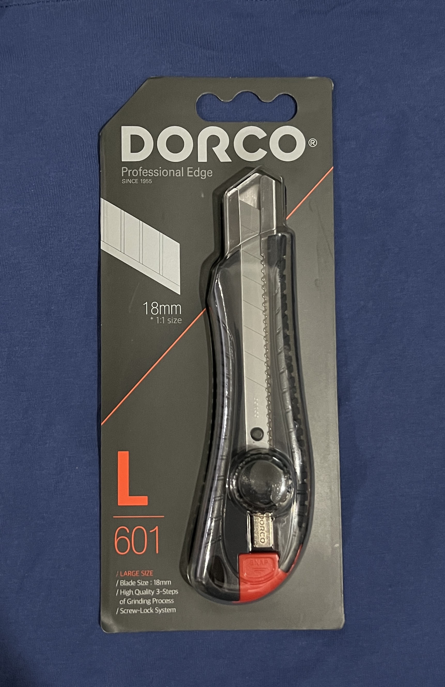 Dorco Professional Edge L601 Cutter 18mm