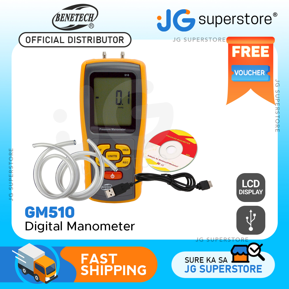 Benetech GM510 Portable Digital LCD display Pressure manometer