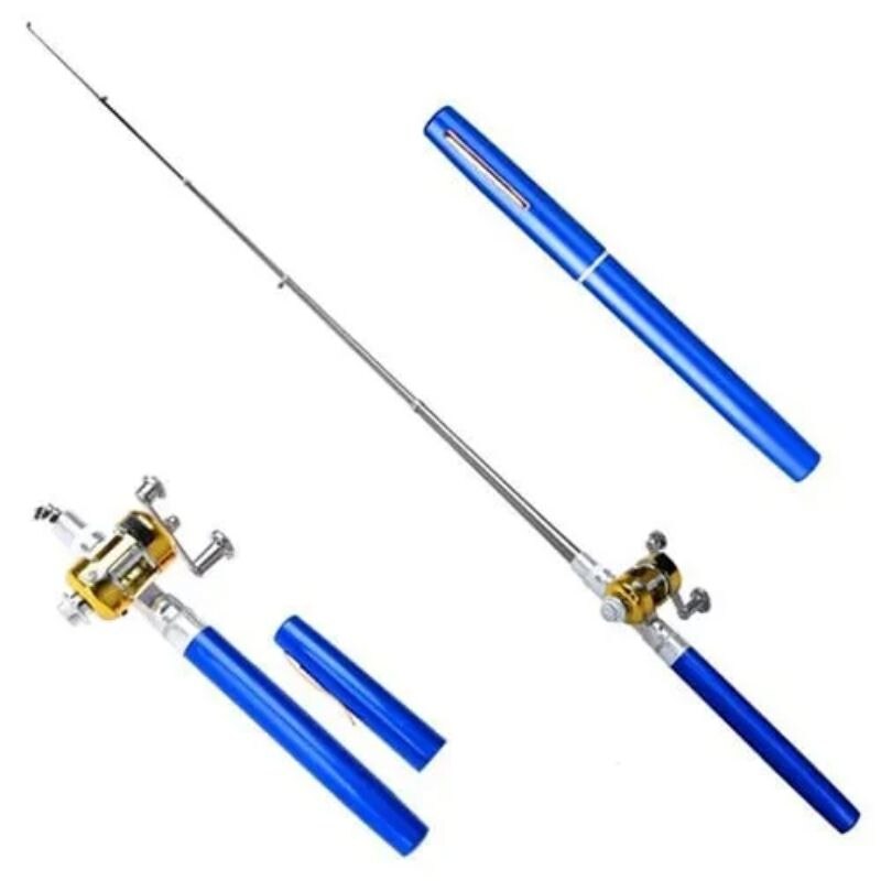 Pocket Size Fishing Rod Set Telescopic Pocket Pen Fishing Rod