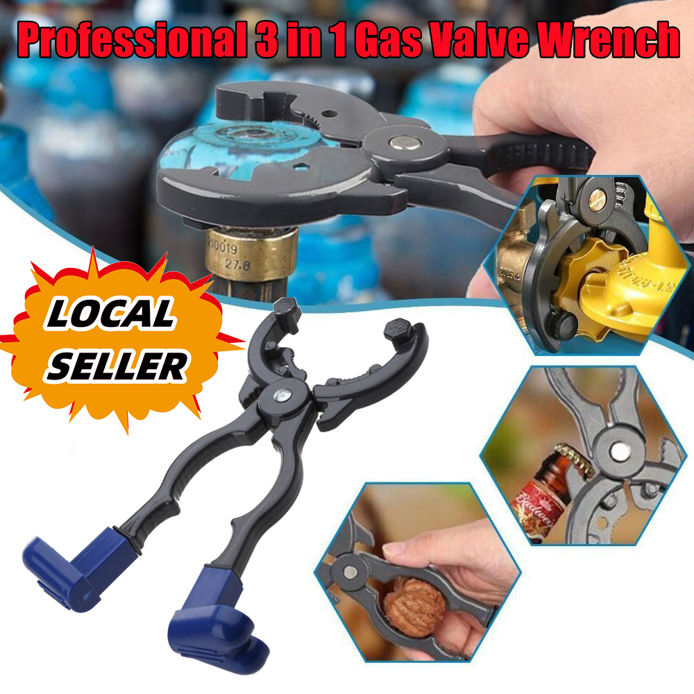 Professional 3 in 1 Gas Valve Wrench Gas Tank Pressure Reducing Valve