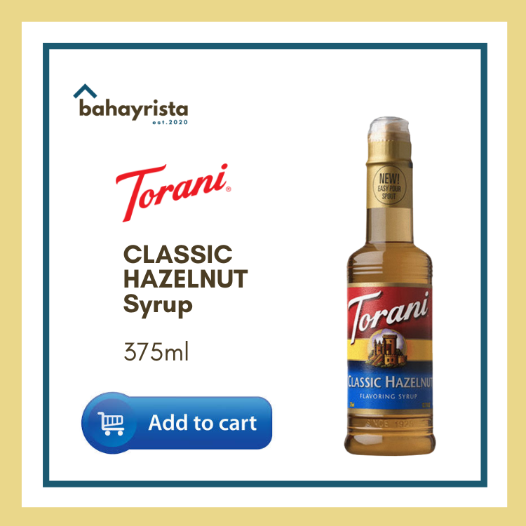 Torani Classic Hazelnut Syrup 375ml Lazada PH