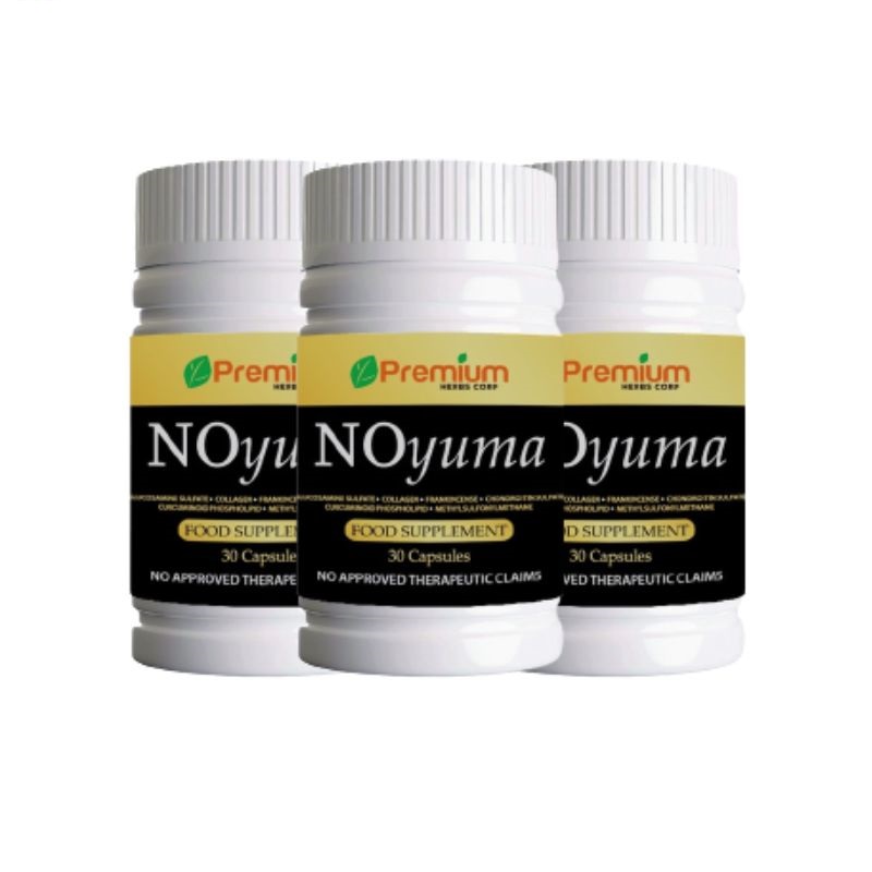 3 Bottles of NOyuma AUGUST 2024 EXPIRY DATE 30 Capsules Natural Joint ...