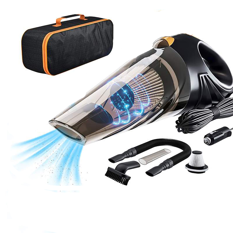 Local+COD】Car vacuum cleaner, car hand-held dry and wet portable dust  collector, indoor strength, 4000 PA, 106 W, high-power portable cleaning  tool, car vacuum cleaner with 16.4 foot power cord, portable bag, 4000