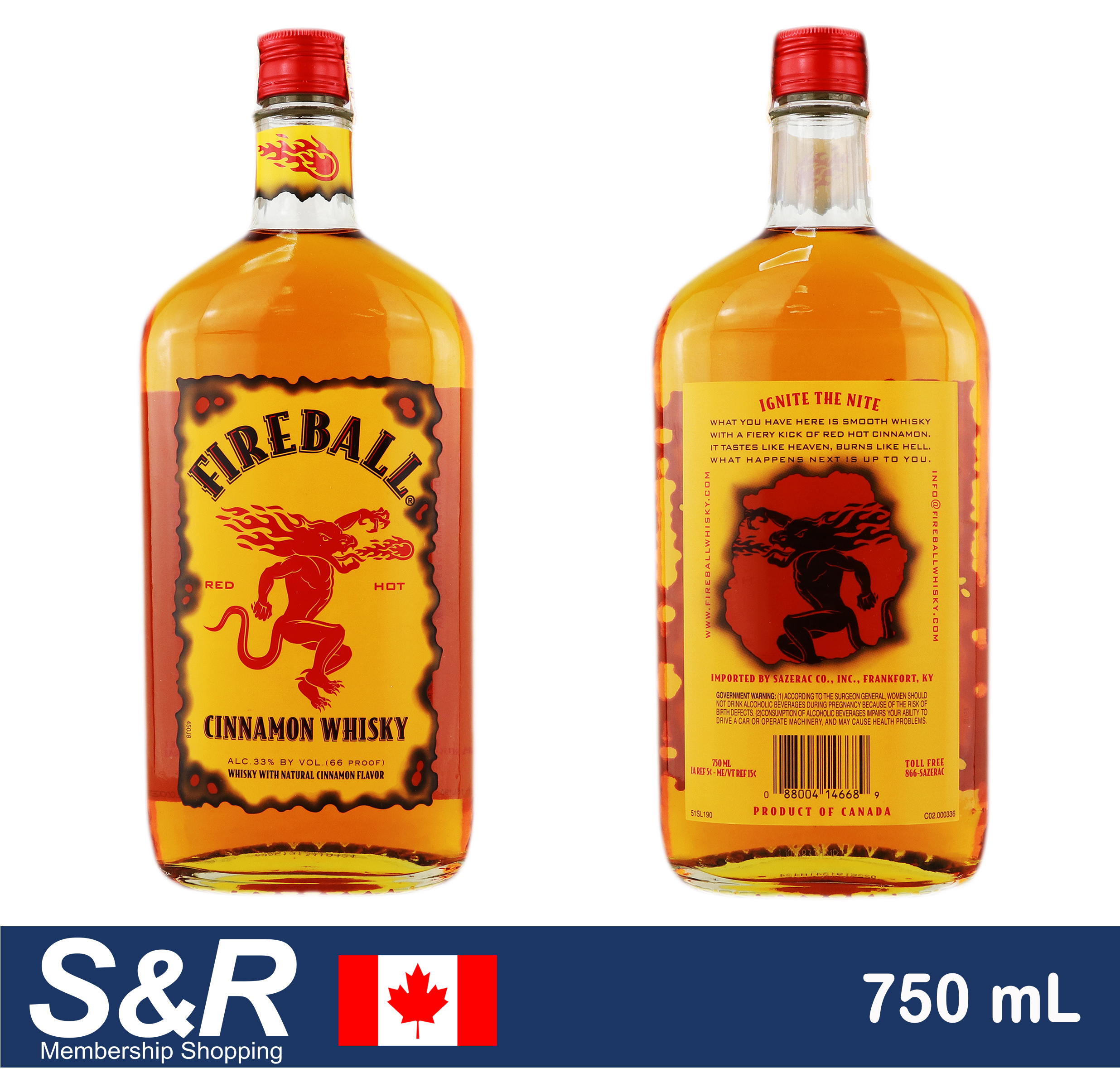 Fireball Cinnamon Whisky 750 mL review and price