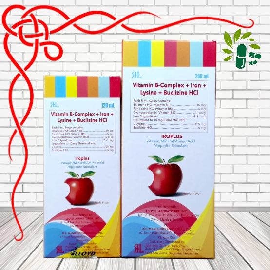 IROPLUS (Vitamin + iron + Lysine + Buclizine HCI) 120mL