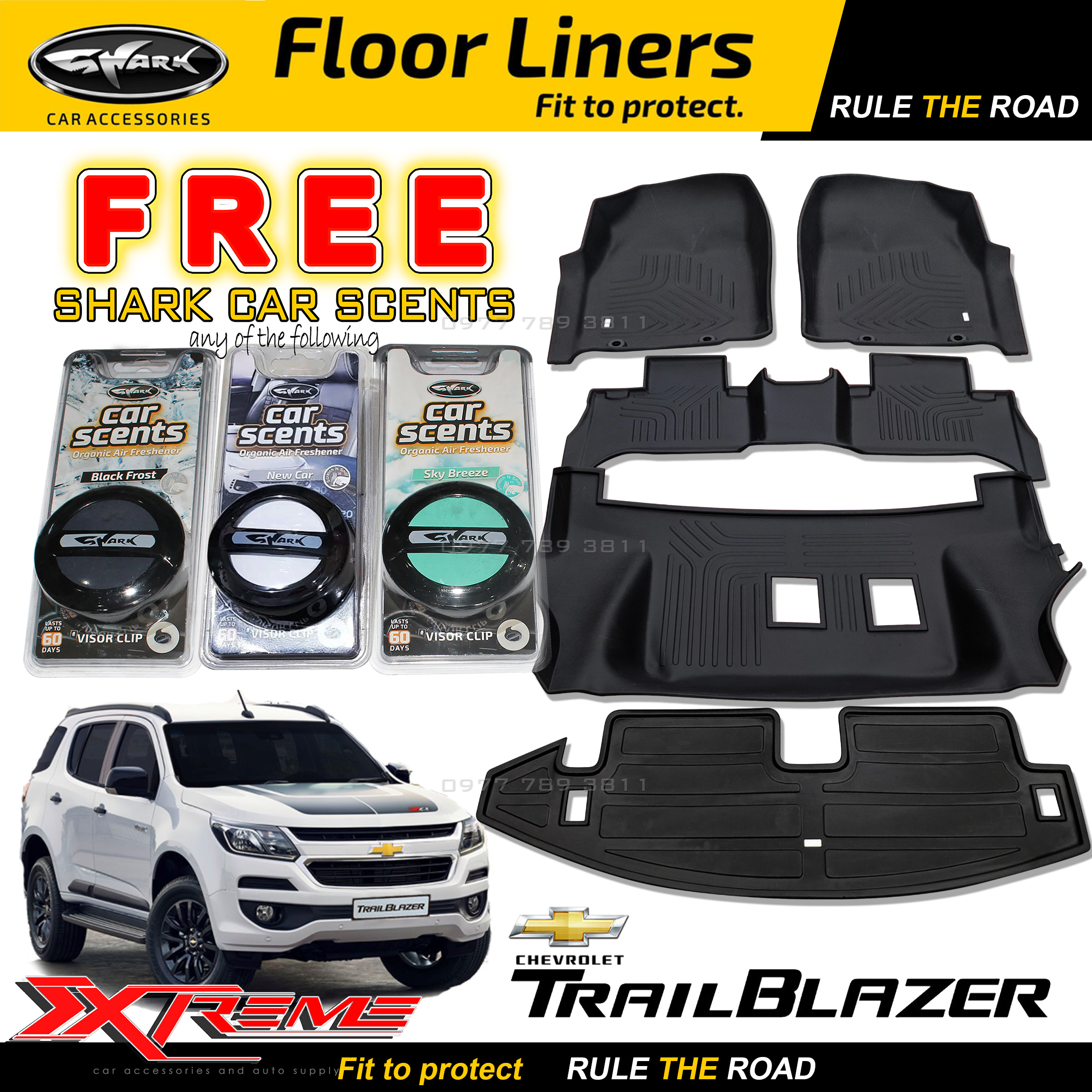 Chevrolet TRAILBLAZER 20122022 SHARK Floor liner Deep Dish matting 1st