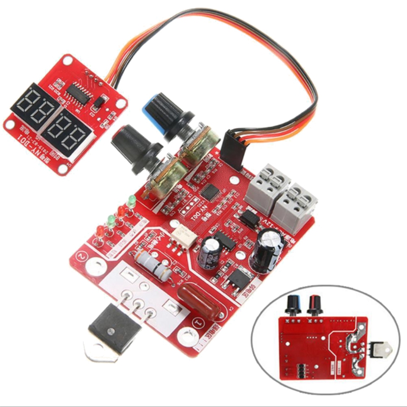 NY-D01 Spot Welder Control Board 40A 100A Digital Spot Welding Machine Time & Current Control Display Spot Welder