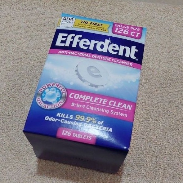 Efferdent Antibacterial Denture Cleanser Tablets Lazada PH