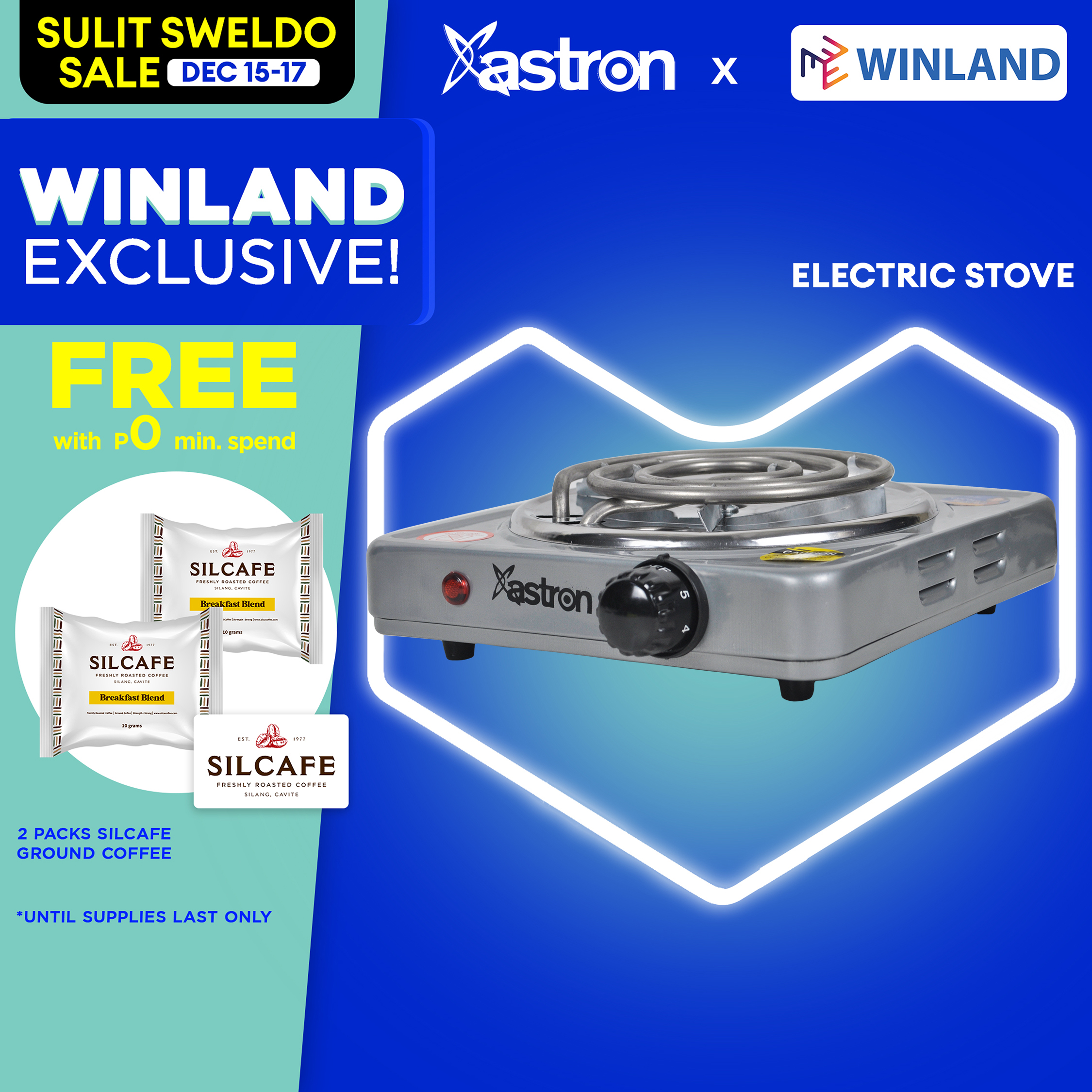 ASTRON by Winland Electric Stove Single Burner Electric Cooking