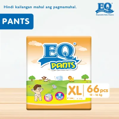 EQ Pants Mega Pack XL (12-16 kg) - 66 pcs x 1 (66 pcs) - Diaper Pants
