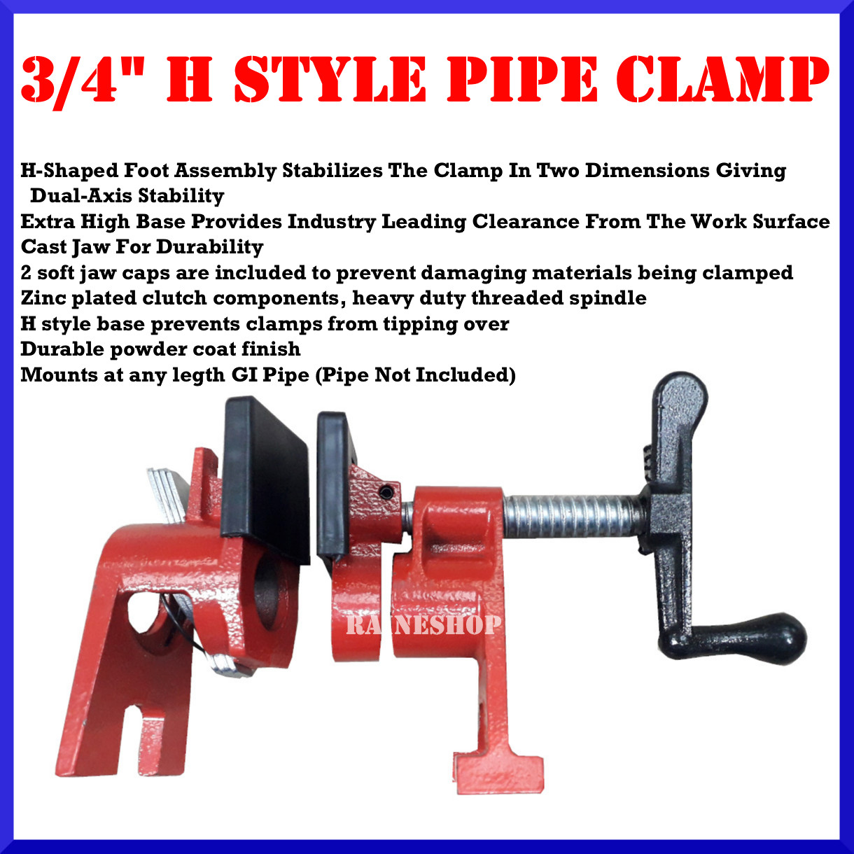 3/4" Pipe Clamp Woodworking Clamp Lazada PH