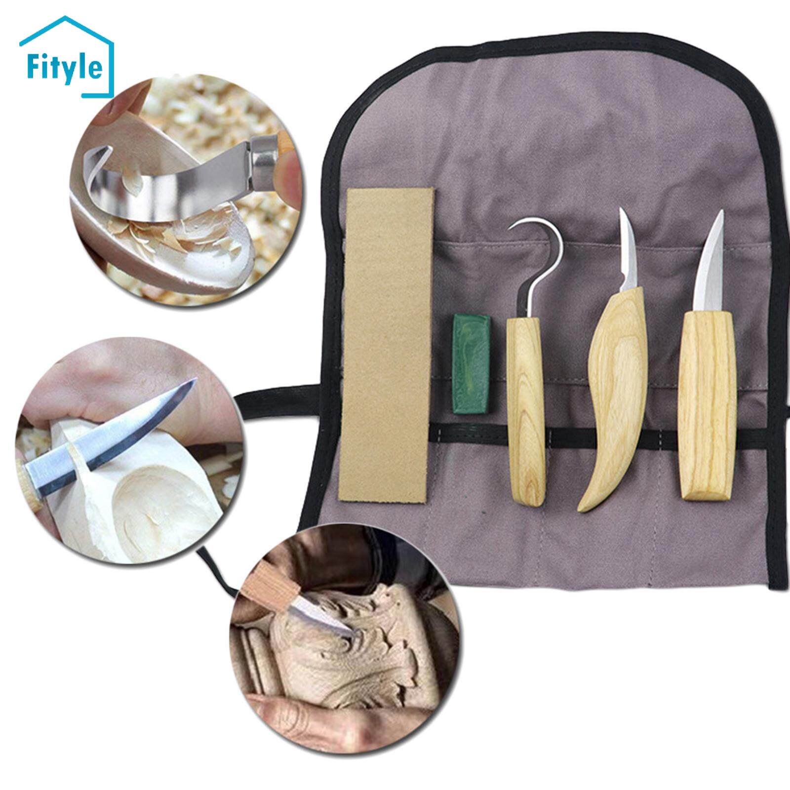 Wood Whittling Kit for Beginners Kids and Adults Wood Carving kit Set With  8PCS Basswood Carving Blocks Wood Carving Tools Gift include 6PCS Whittling  Knife Gloves Roll Bag Sharpener for Widdling Kit