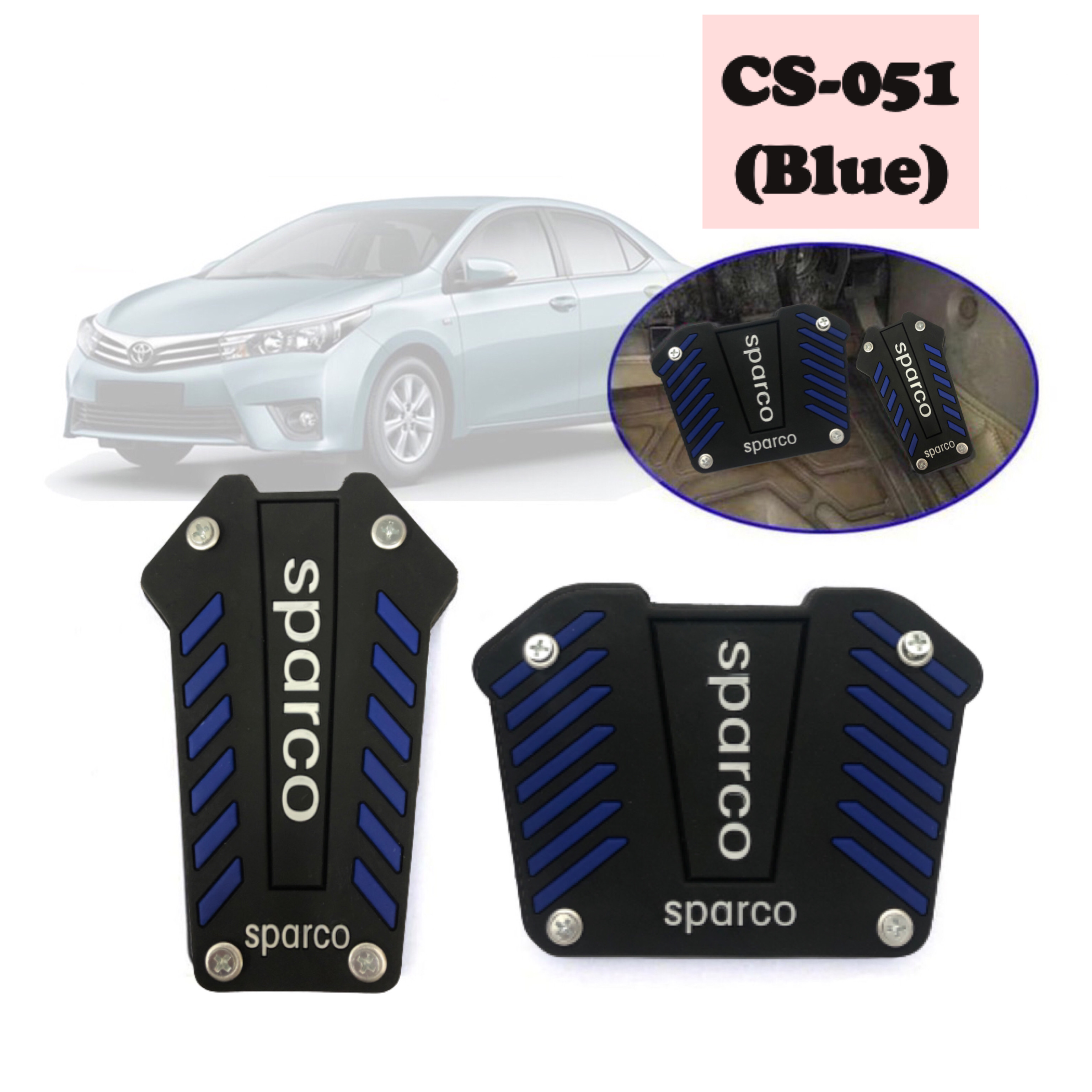 CPA Sparco Car Pedal Pad Automatic Car Accelerator Clutch Brake Steel