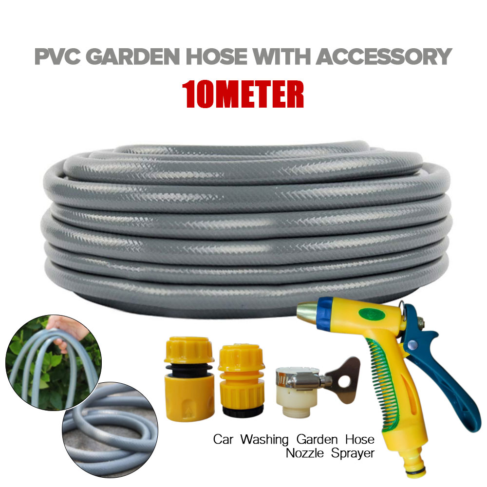 Heavy Duty 20 Meters & 10 Meters PVC Garden Hose with Free Water Hose