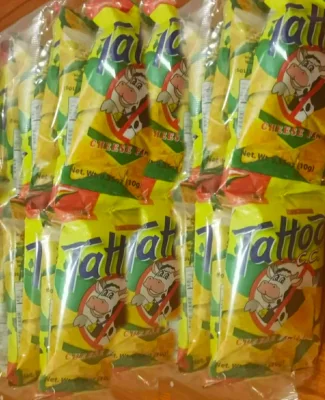 3 Packs of Tattoos Corn Chips