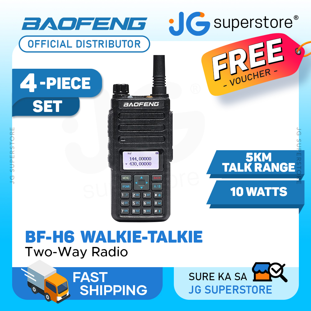 Baofeng BF-H6 10W U/V Dual Band Tri-power Two Way Radio - Walkie-Talkie