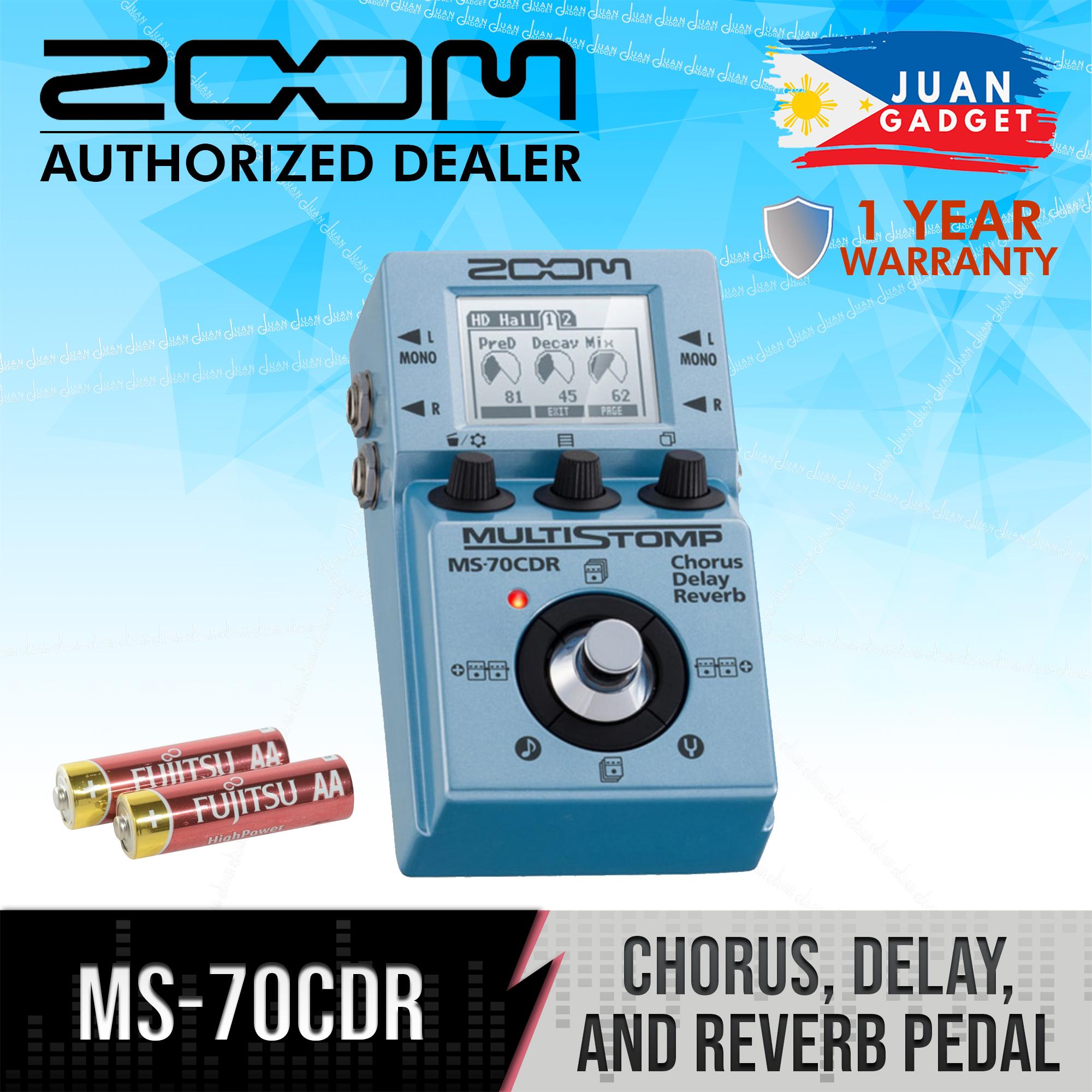 Zoom MS-70CDR Multi-Stomp Chorus/Delay/Reverb Guitar Effects Pedal