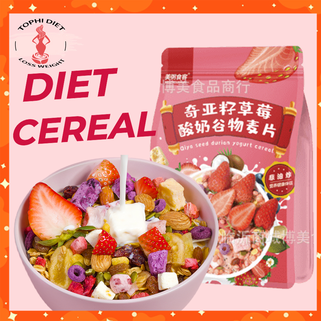 Konnie Diet Cereal From Japan Strawberry Yogurt Mix Fruit Oatmeal