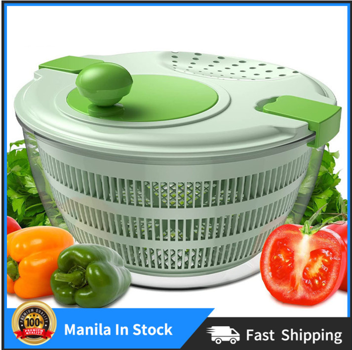 1pc Salad Mixer With Food-Grade Material Bowl, Wire Puller, Fruit Cleaner  Spinner, Large Manual Salad And Vegetable Washer, Rotary Dryer, Home Fruit  Dehydrator