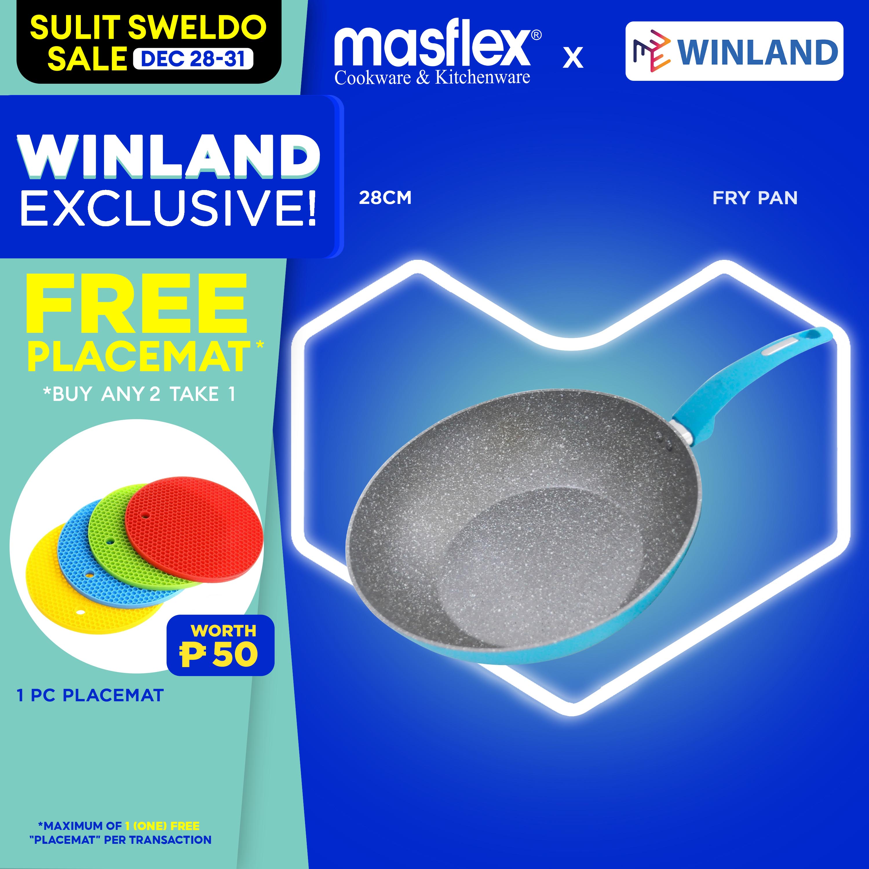 Masflex by Winland Spectrum Aluminum Non Stick Induction Wok Pan 28cm