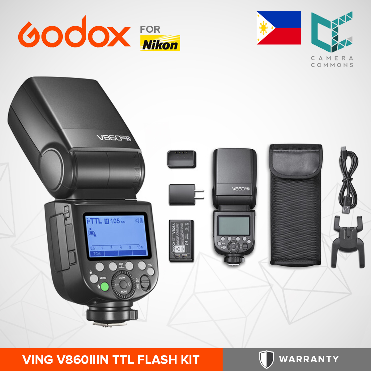 Godox VING V860III TTL Li Ion Flash Kit For Canon Fujifilm Nikon Sony