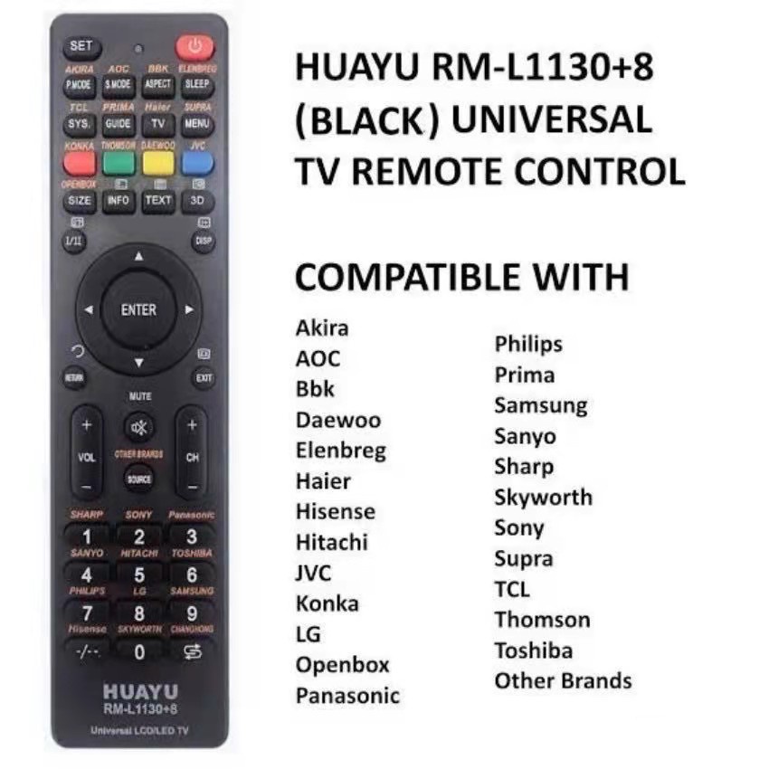 UNIVERSAL Remote For Sparc TV & Pensonic LED LCD Smart TV Lazada PH