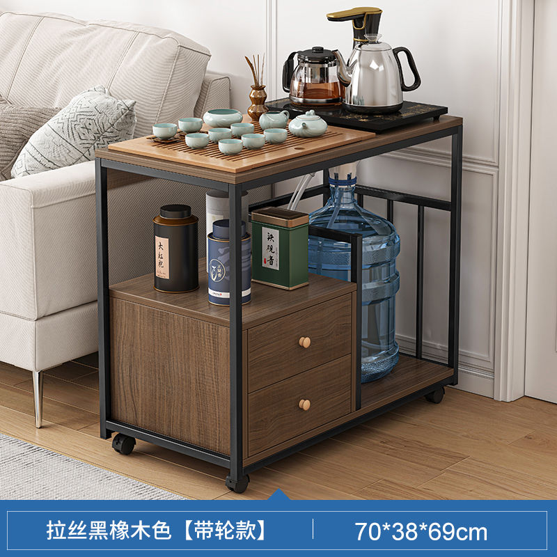 Tea Portable Small Tea Cart Small Table with Wheels Coffee