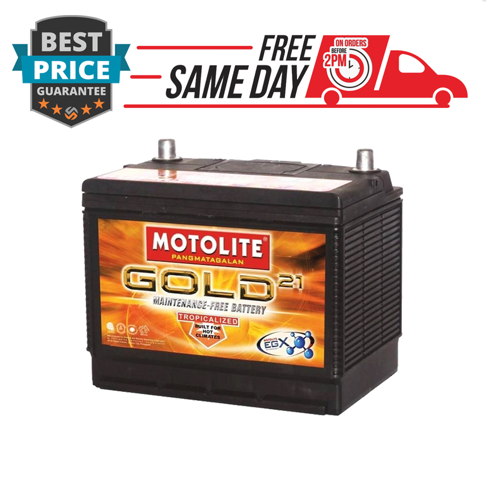Motolite Gold G65 Maintenance Free Car Battery (21mos warranty