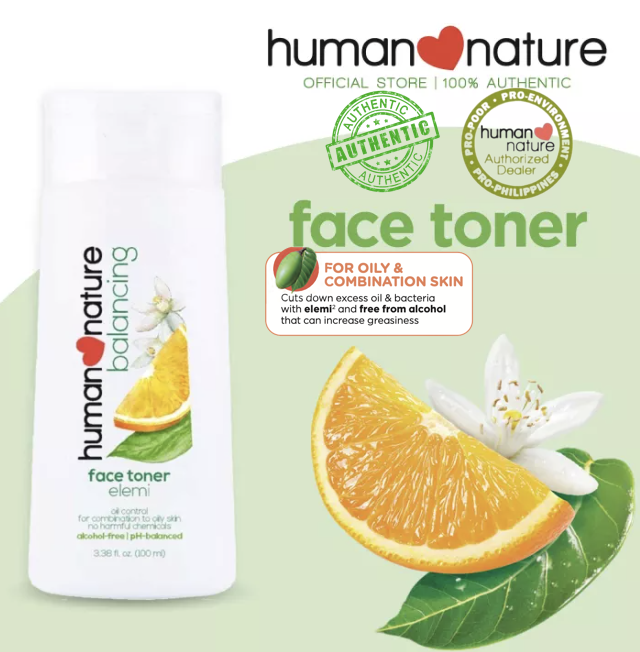 Human Nature Balancing Face Toner with Elemi pH balanced for Oily and