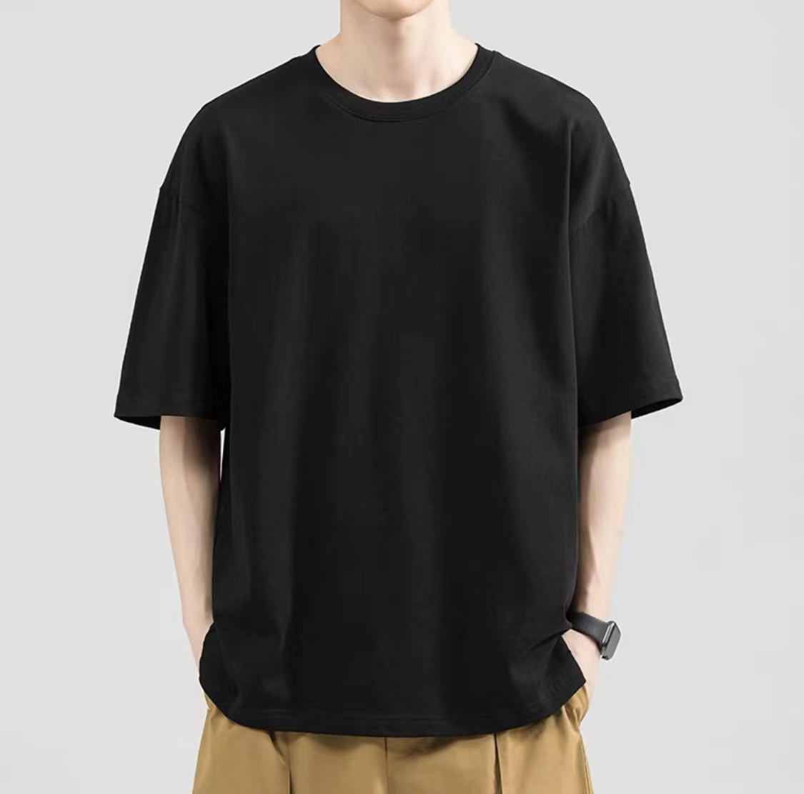 Kinwoo T735 Plain Basic Tshirt Unisex Classic oversized shirt for man ...